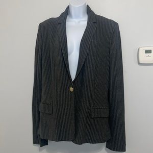MNG SUIT Jacket | Lots of detail | XL | charcoal color| striped